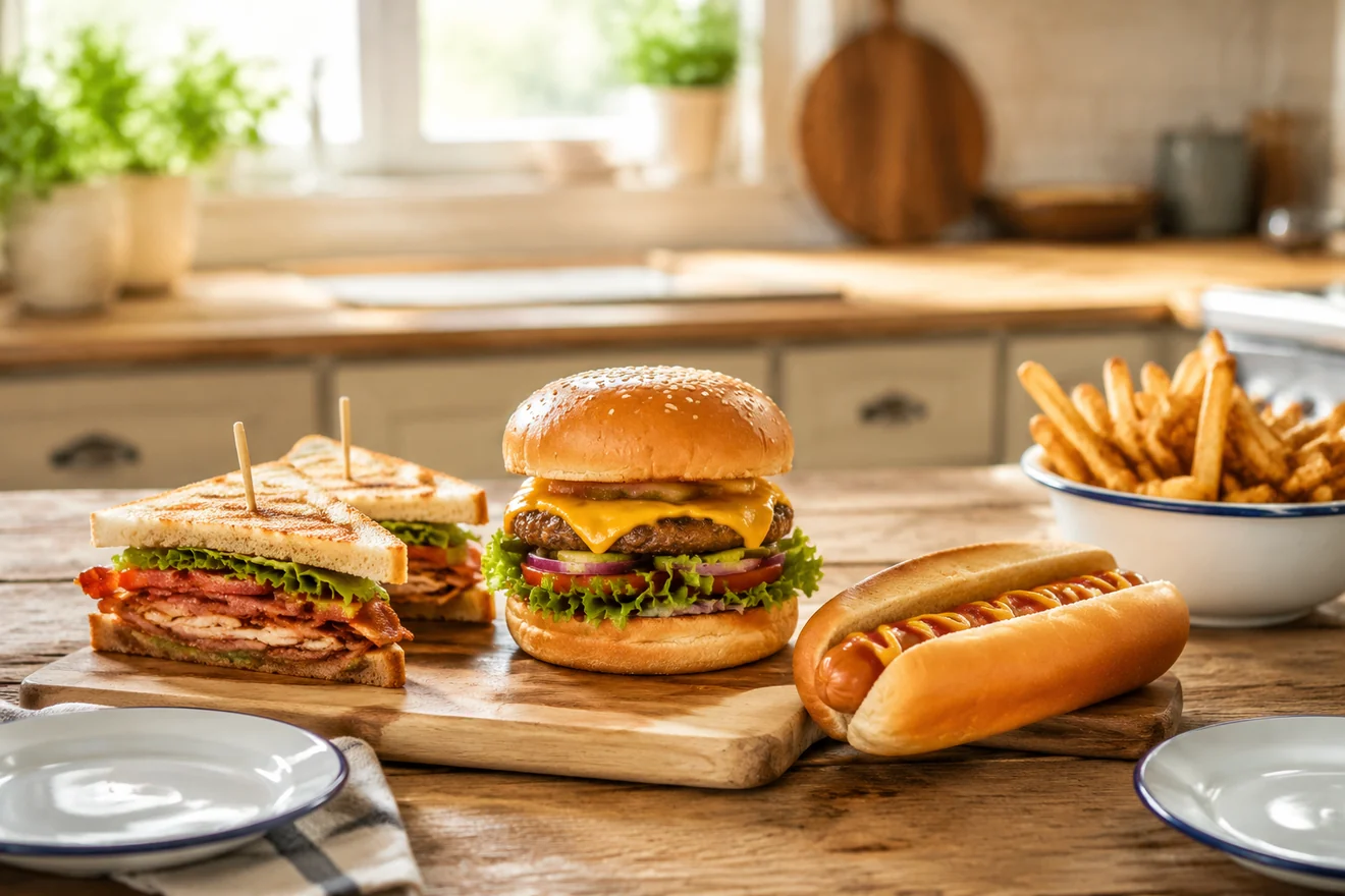 Sandwiches, Burger & Hotdogs