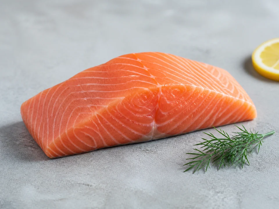 Frisches Lachsfilet