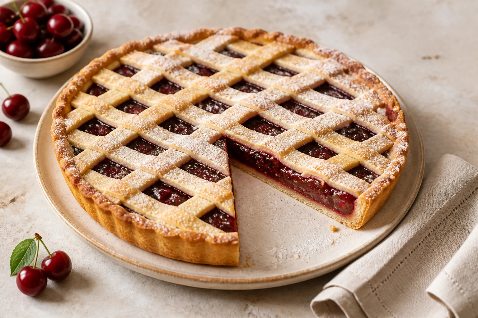 Crostata di visciole