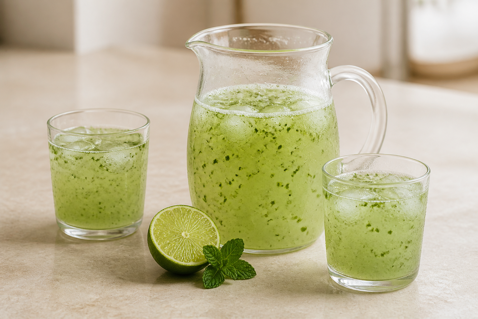 Limonana – Limettenlimonade mit Minze