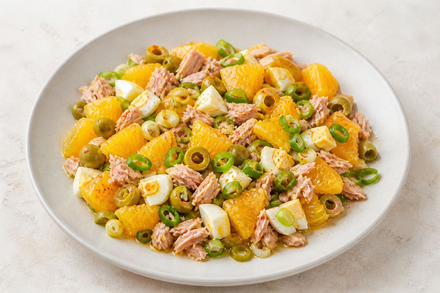 Orangensalat mit Thunfisch