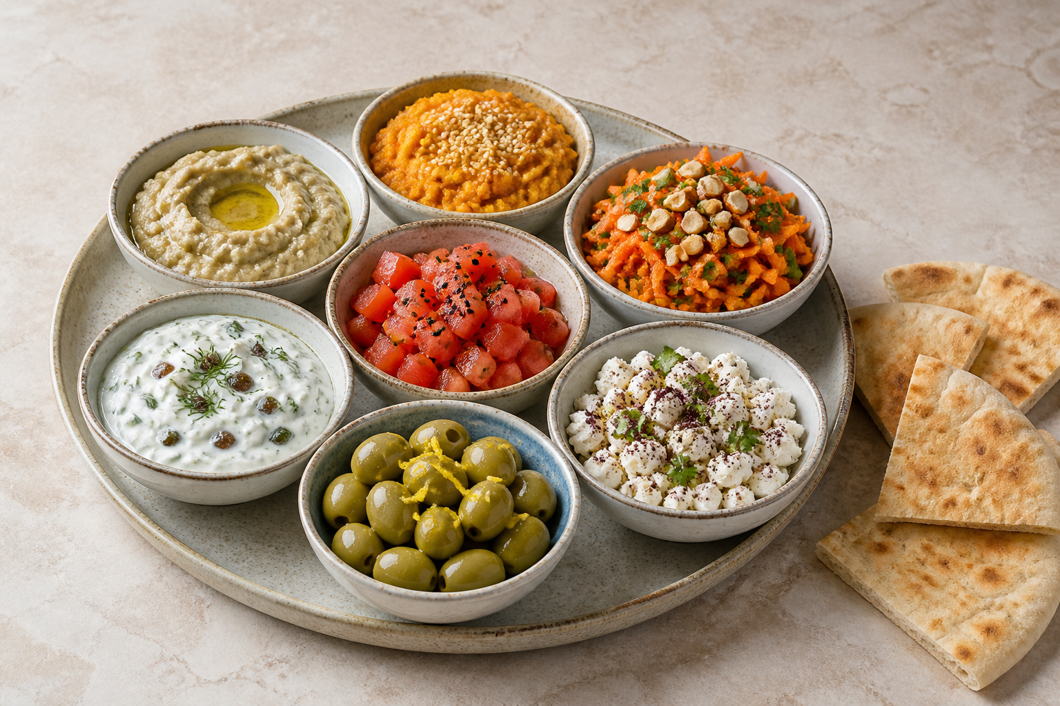 Orientalische Mezze-Platte