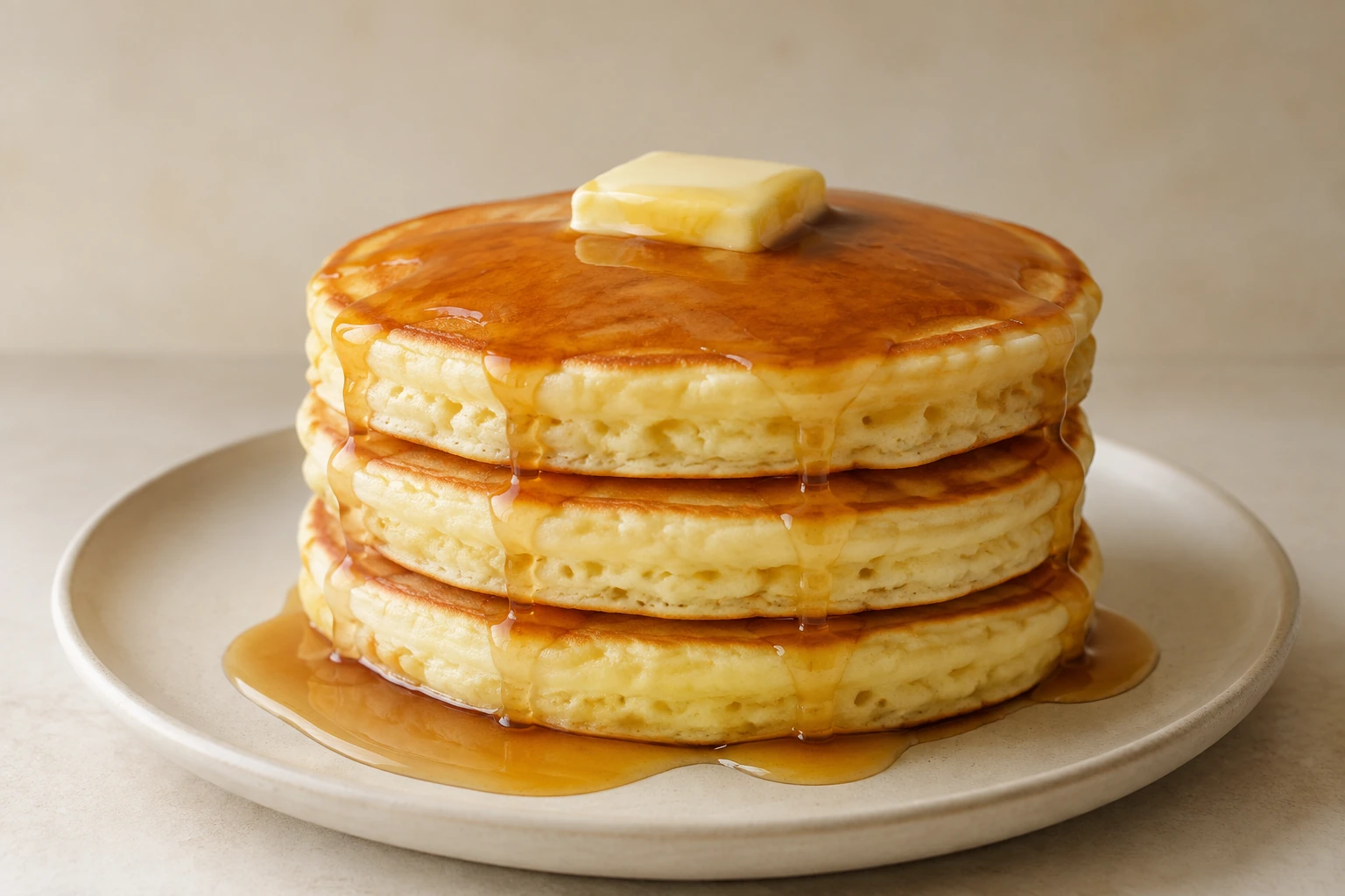 Pancakes mit Ahornsirup