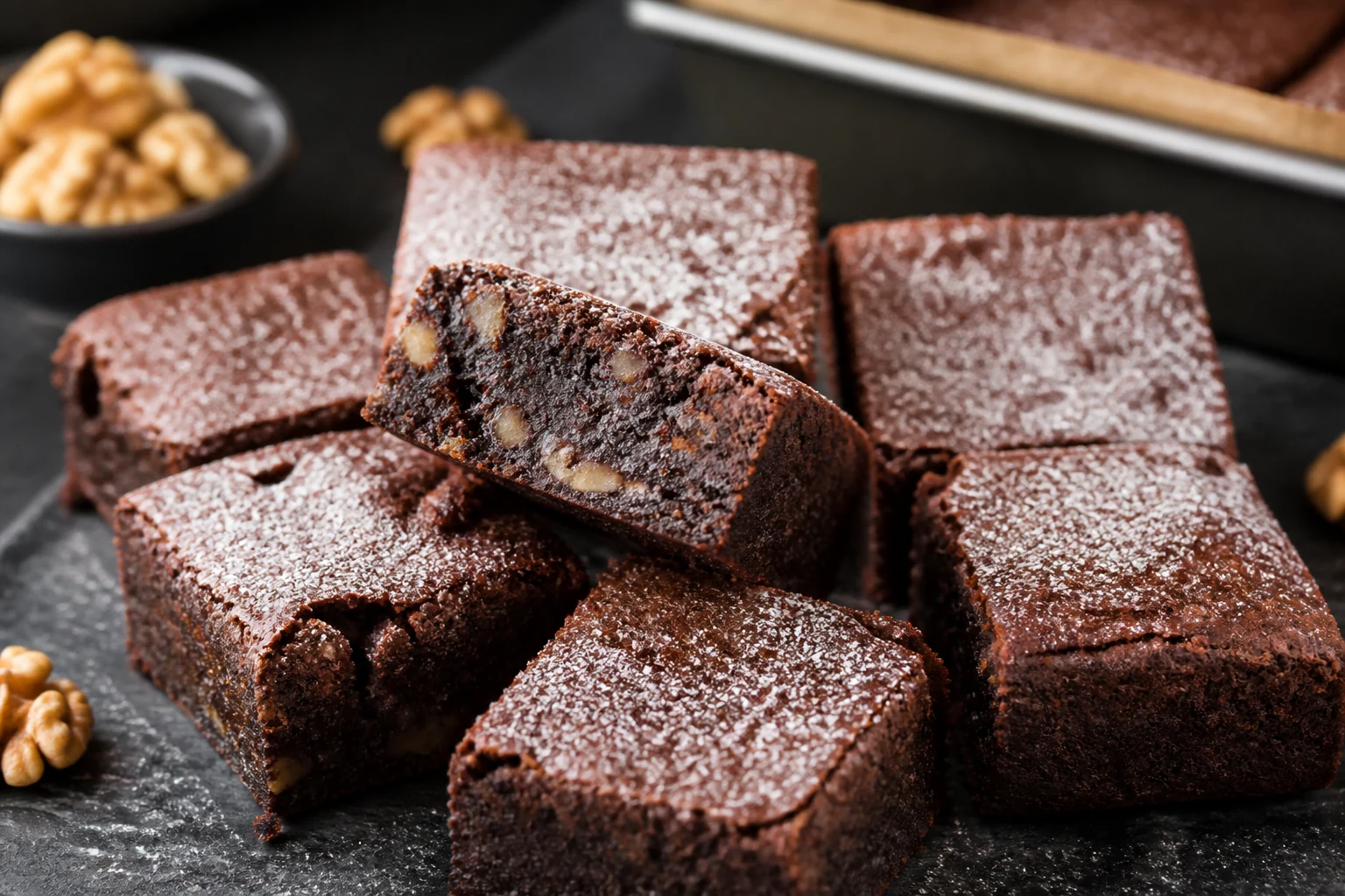 Saftige Walnuss-Brownies