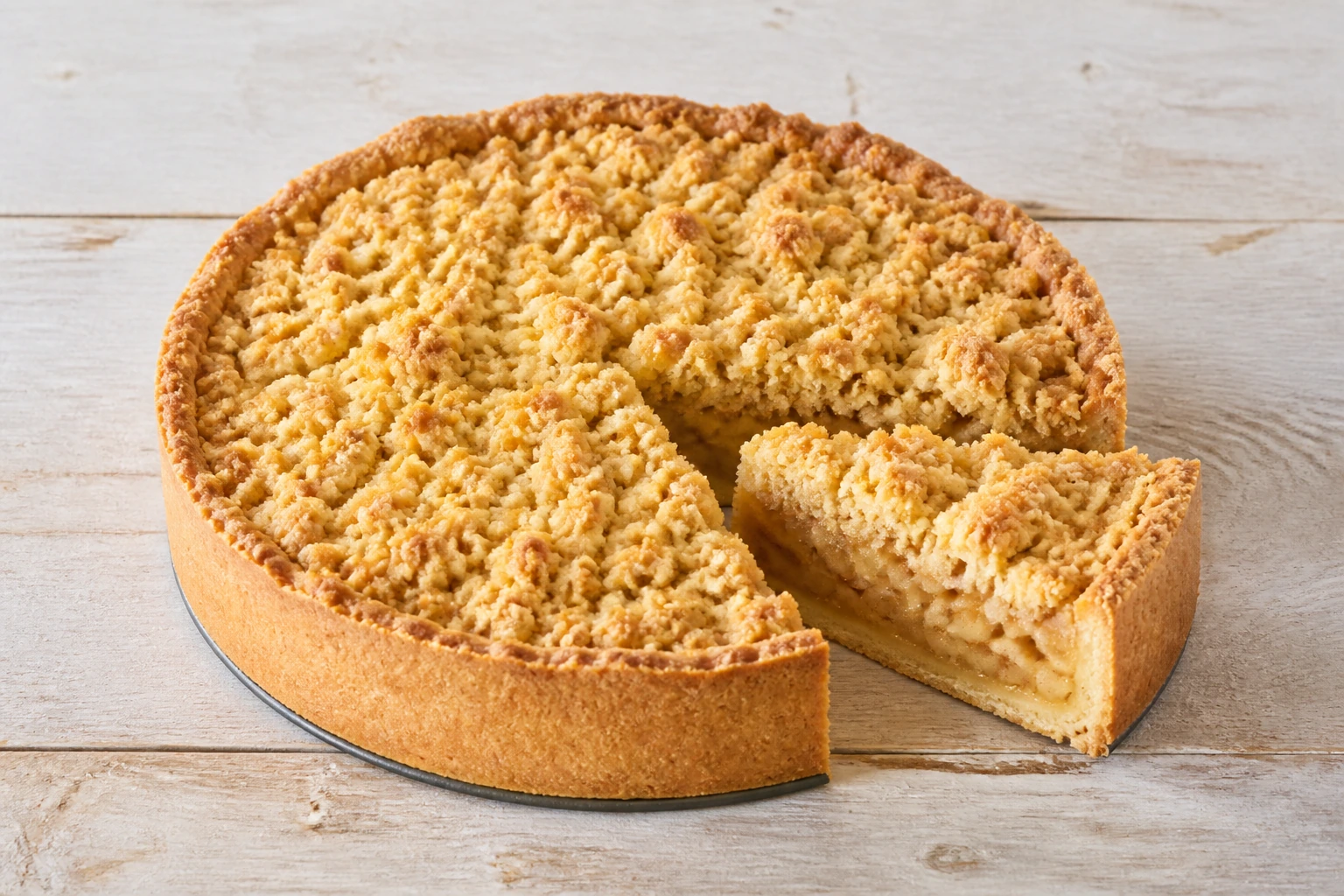 Saftiger Apfelkuchen mit Streuseln