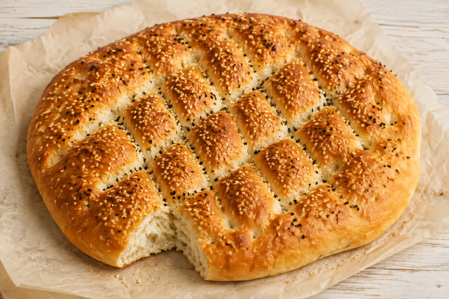 Schnelles Fladenbrot mit Hefe