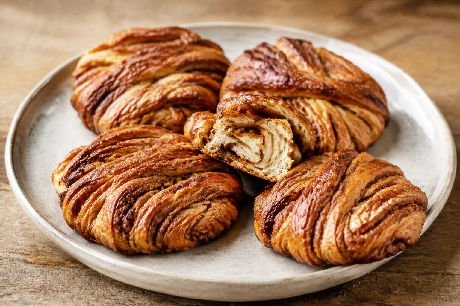 Franzbrötchen mit Zimt